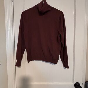 Rich Brown Turtleneck Sweater